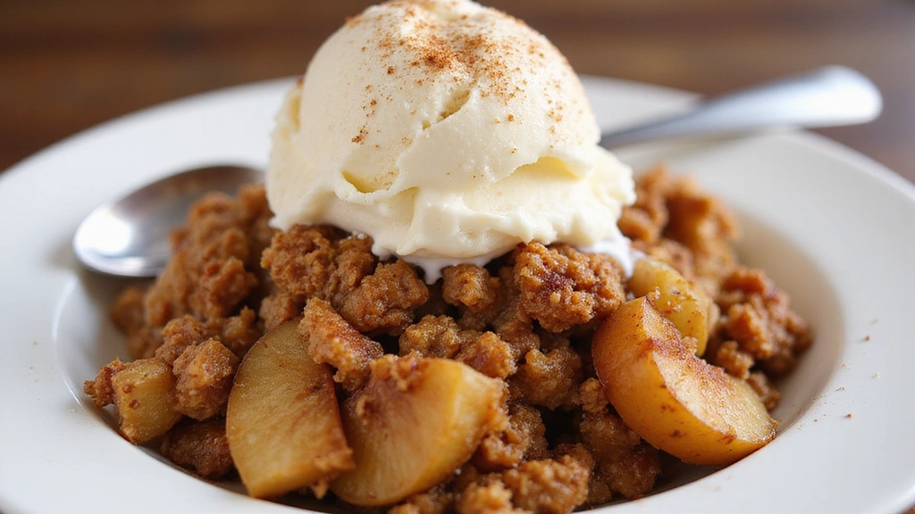 Apple Crisp with Oats - Warm, Crunchy, and Comforting - Step 7: Serve the Apple Crisp
