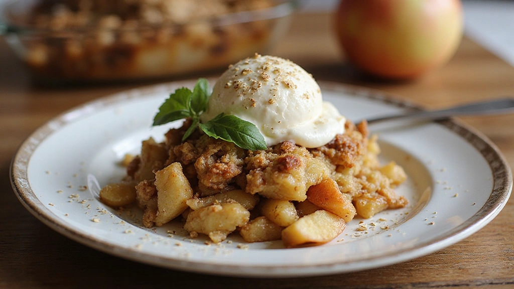 Apple Crisp with Oats - Warm, Crunchy, and Comforting