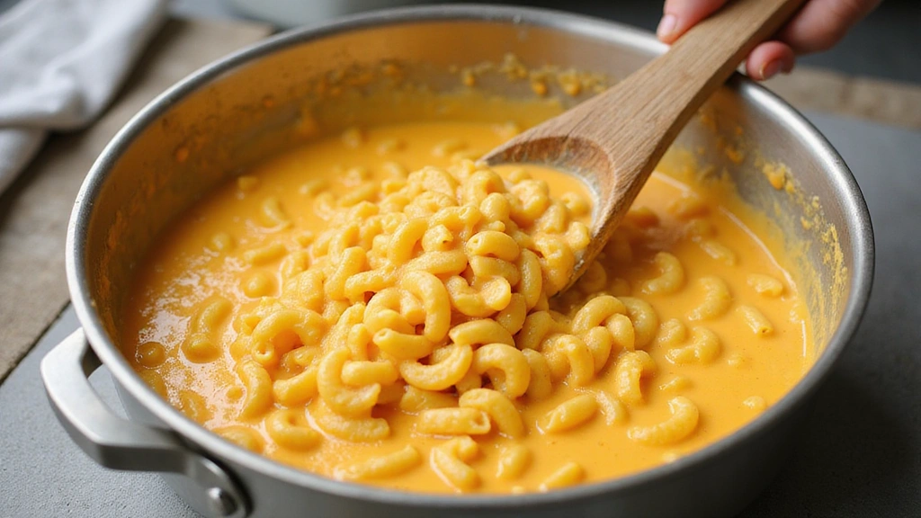 Baked Mac and Cheese Recipe - Crispy, Golden & Cheesy - Step 4: Combine Pasta and Sauce