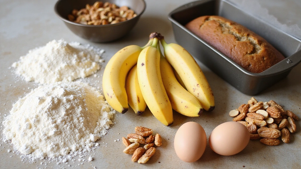Banana Nut Bread Recipe - Moist, Crunchy, Nutty - Step 1: Prepare Ingredients
