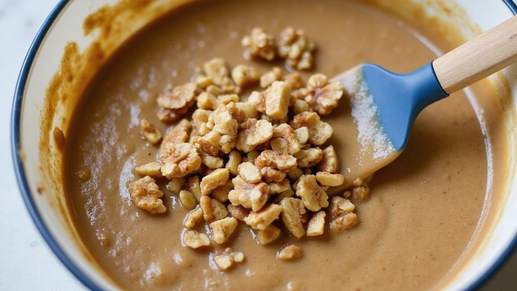 Banana Nut Bread Recipe - Moist, Crunchy, Nutty - Step 5: Add Nuts