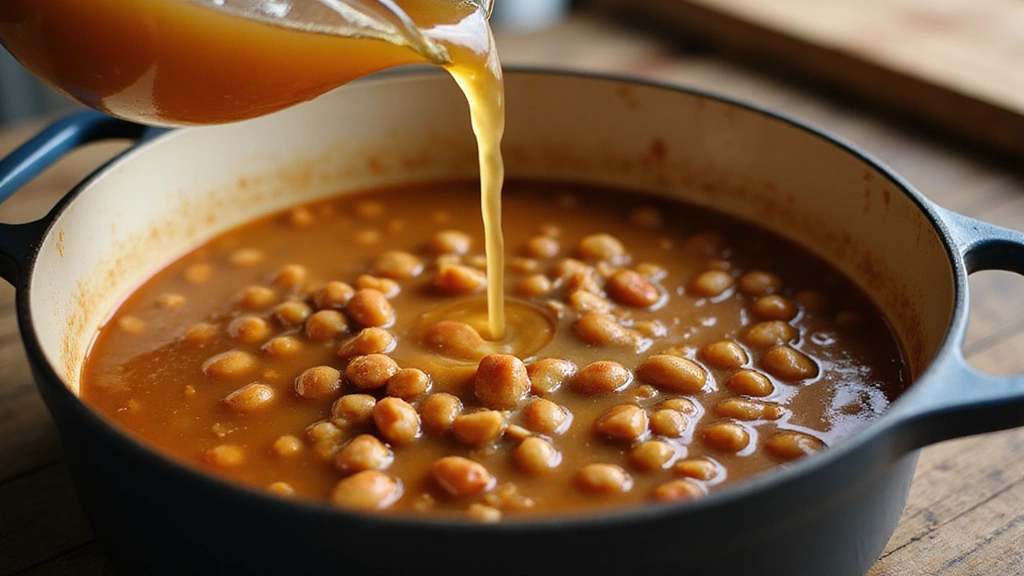 Black-Eyed Peas Recipe - Southern Style & Hearty - Step 6: Pour in Chicken Broth
