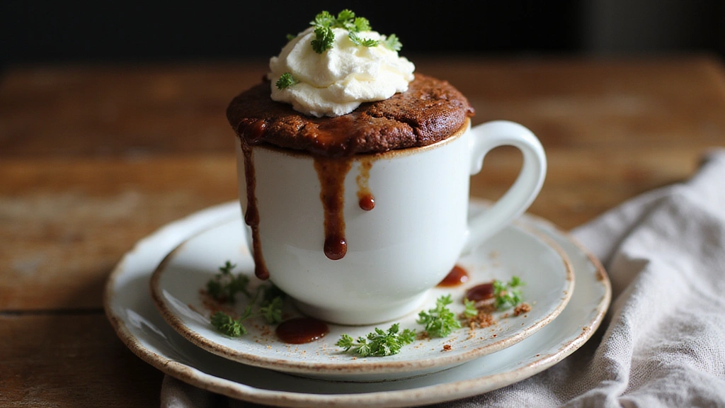Brownie in a Mug - Gooey Dessert in 1 Minute