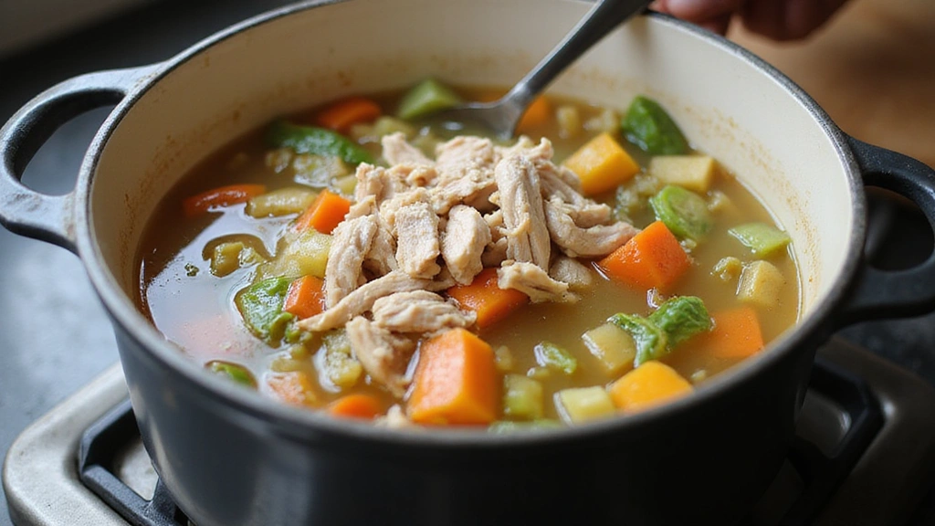 Chicken Noodle Soup Recipe - Just Like Grandma’s! - Step 6: Combine Ingredients