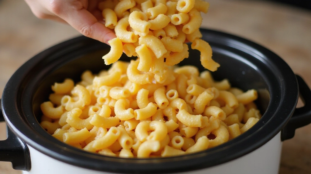 Crockpot Mac and Cheese Recipe - Dump & Go Comfort Food - Step 2: Add Uncooked Macaroni