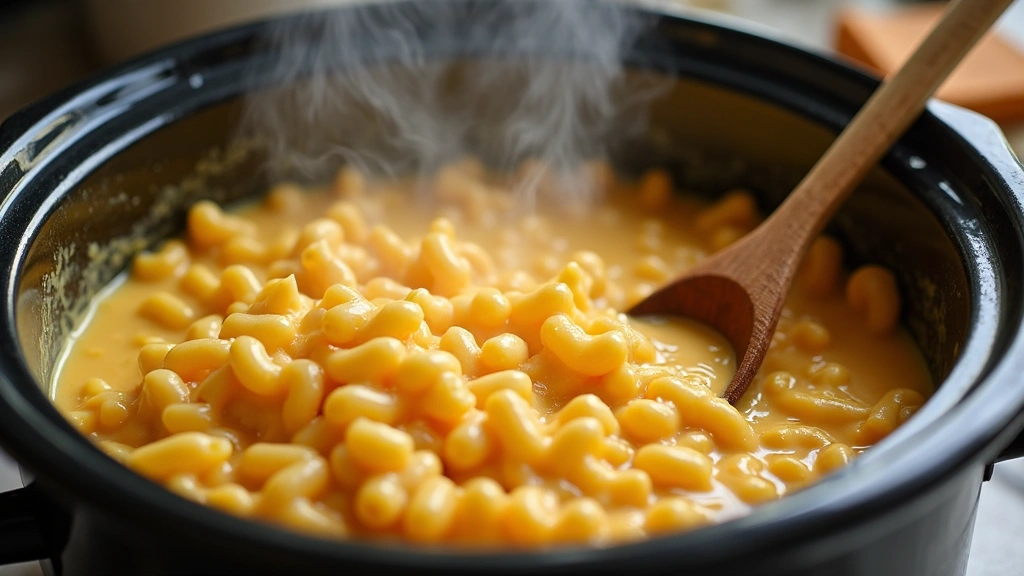 Crockpot Mac and Cheese Recipe - Dump & Go Comfort Food - Step 7: Stir and Check Consistency