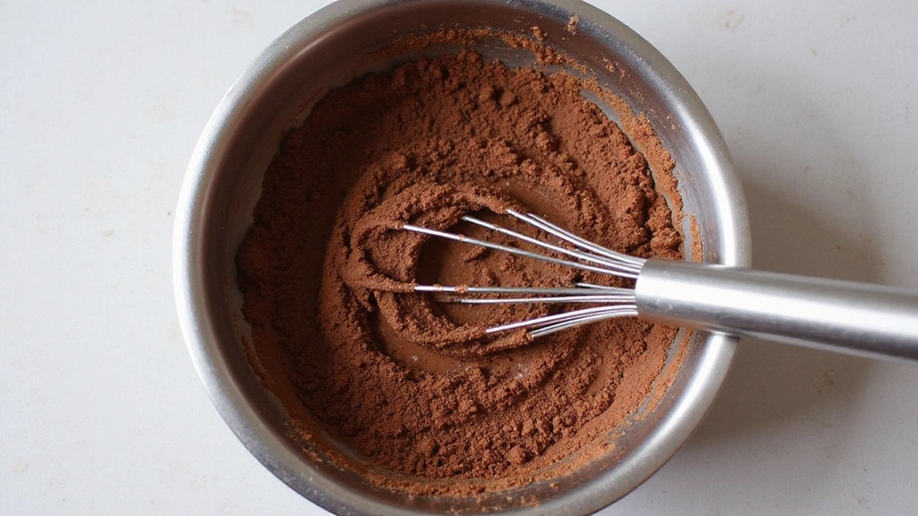 Double Chocolate Chip Cookies - Fudgy & Rich - Step 4: Mix Dry Ingredients