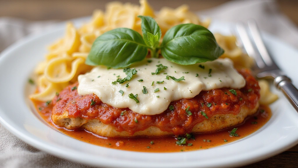 Easy Chicken Parmesan Recipe - Crispy & Cheesy - Step 7: Garnish and Serve