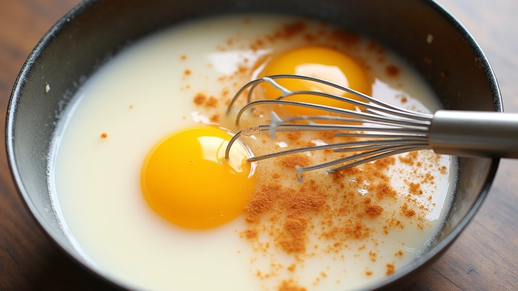 Easy French Toast - Crispy Outside, Soft Inside - Step 1: Prepare the Egg Mixture