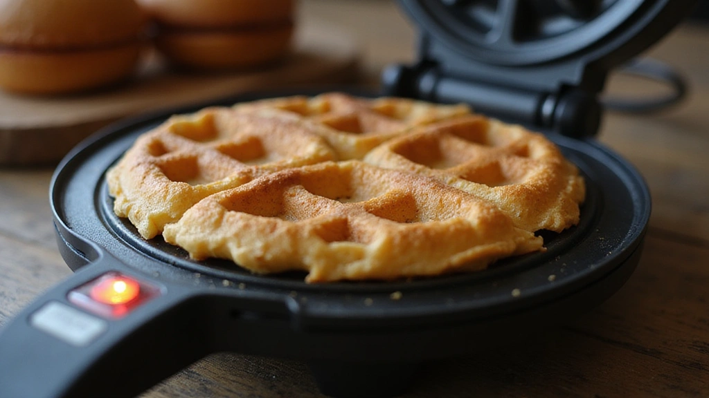 Easy Keto Chaffle - Crispy, Cheesy, Low-Carb Goodness - Step 2: Preheat Waffle Maker