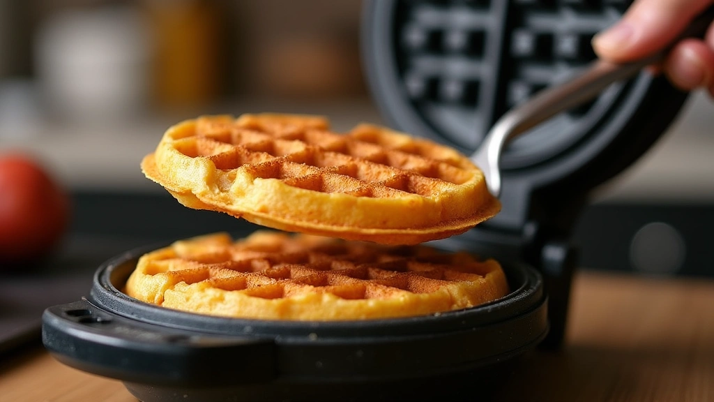 Easy Keto Chaffle - Crispy, Cheesy, Low-Carb Goodness - Step 7: Remove and Repeat