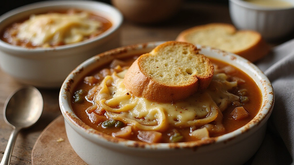 French Onion Soup - Caramelized & Comforting - Step 8: Assemble and Broil