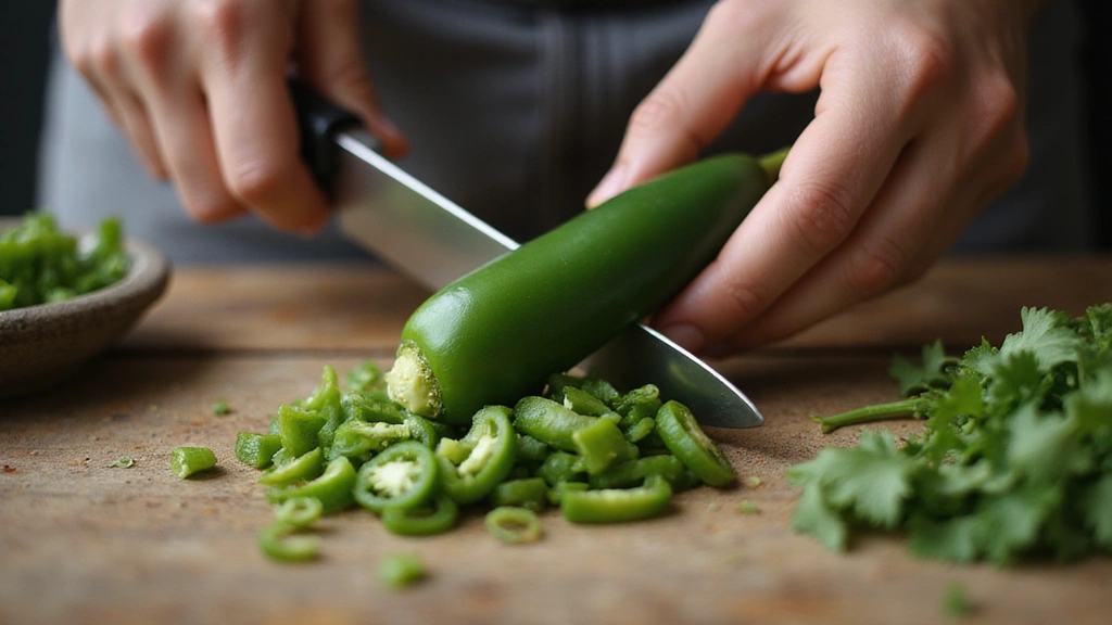 Fresh Tomato Salsa - Bright, Zesty & Simple - Step 3: Mince Jalapeño