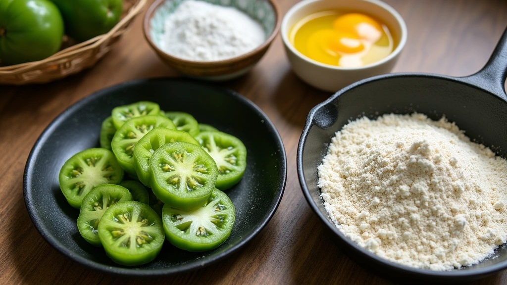 Fried Green Tomatoes - Crispy Southern Favorite - Step 1: Prepare Ingredients