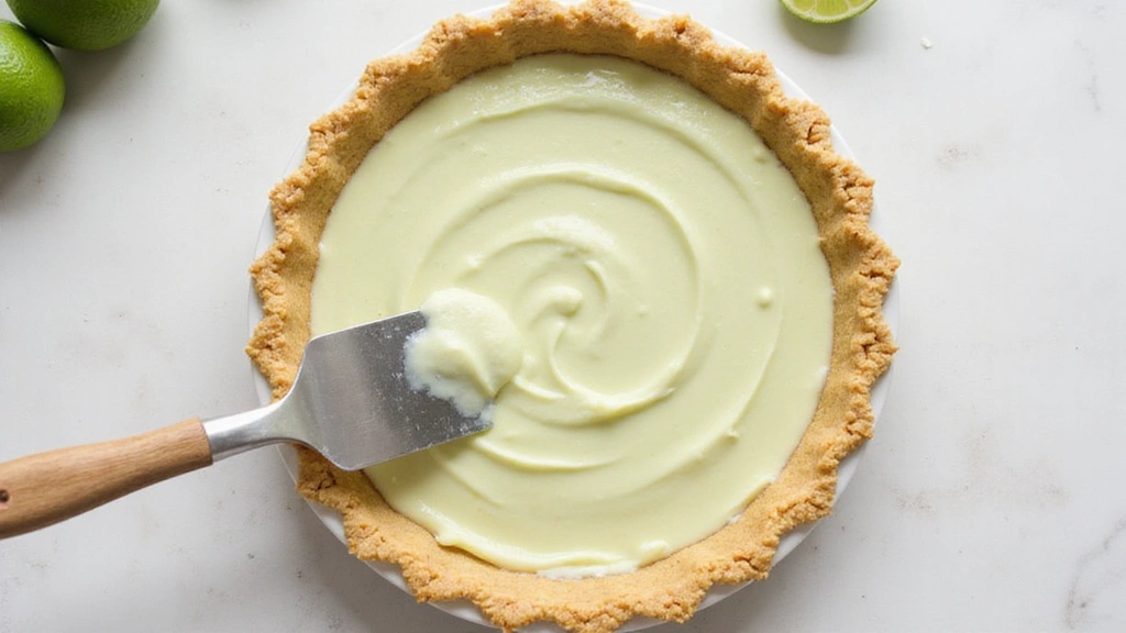Key Lime Pie Recipe - Tangy, Creamy, and Perfectly Sweet - Step 5: Pour and Smooth the Filling