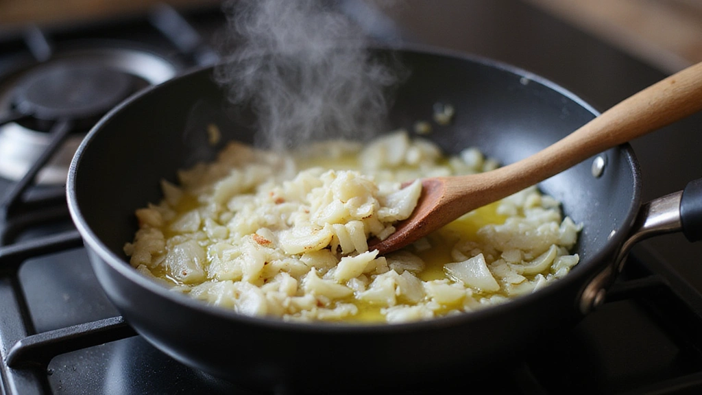 Lasagna with Ricotta - Layers of Cheesy Perfection - Step 2: Sauté Onions and Garlic