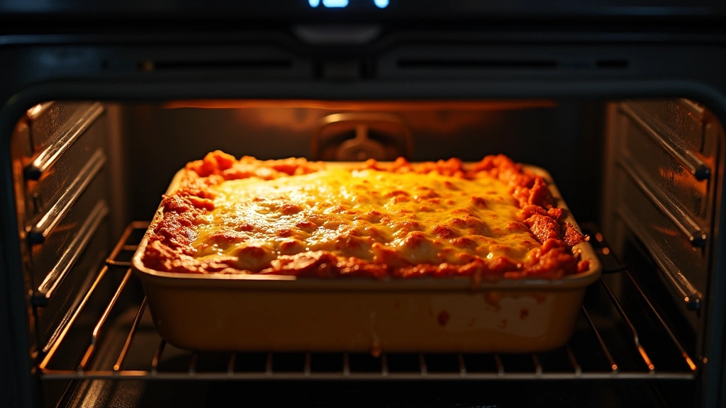 Lasagna with Ricotta - Layers of Cheesy Perfection - Step 8: Bake the Lasagna
