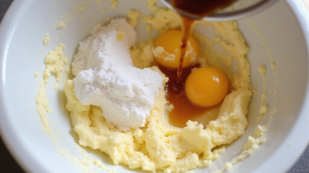 Oatmeal Chocolate Chip Cookies - Soft & Nutty - Step 3: Add Eggs and Vanilla