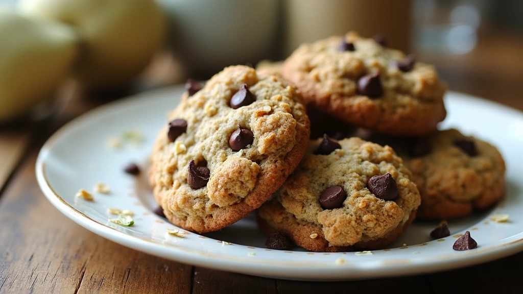 Oatmeal Chocolate Chip Cookies - Soft & Nutty