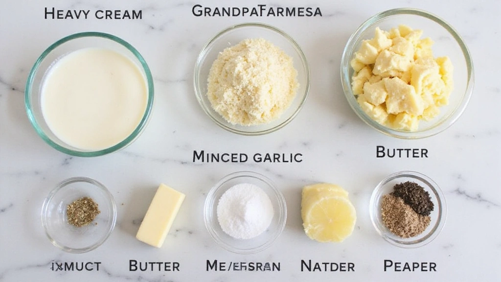 Olive Garden Alfredo Sauce - Creamy Copycat Perfection - Step 1: Prepare Ingredients