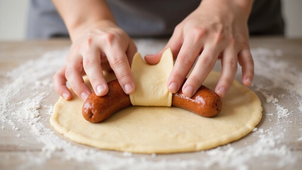 Pigs in a Blanket - Party Favorite in 20 Minutes - Step 3: Wrap the Sausages