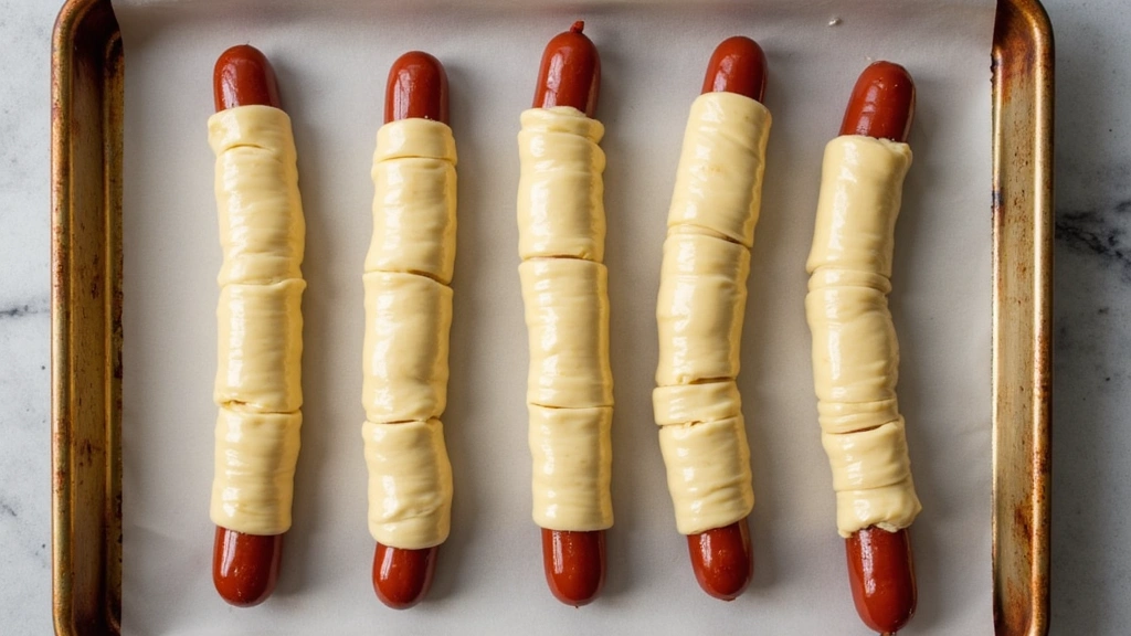 Pigs in a Blanket - Party Favorite in 20 Minutes - Step 4: Prepare the Baking Sheet