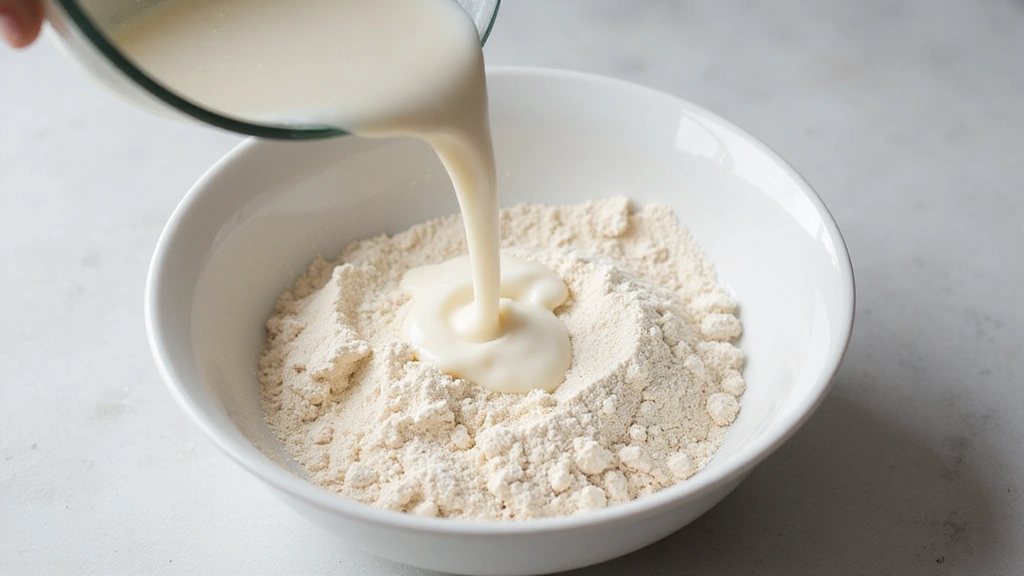 Pineapple Upside-Down Cake - Retro & Delicious - Step 6: Combine Wet and Dry Ingredients