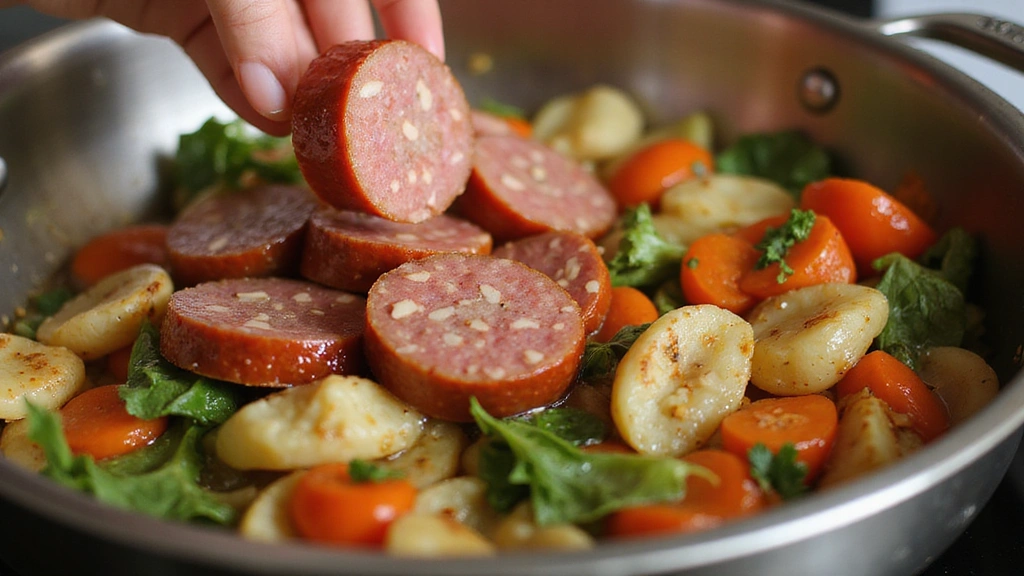 Red Beans & Rice - New Orleans Classic - Step 4: Add the Sausage