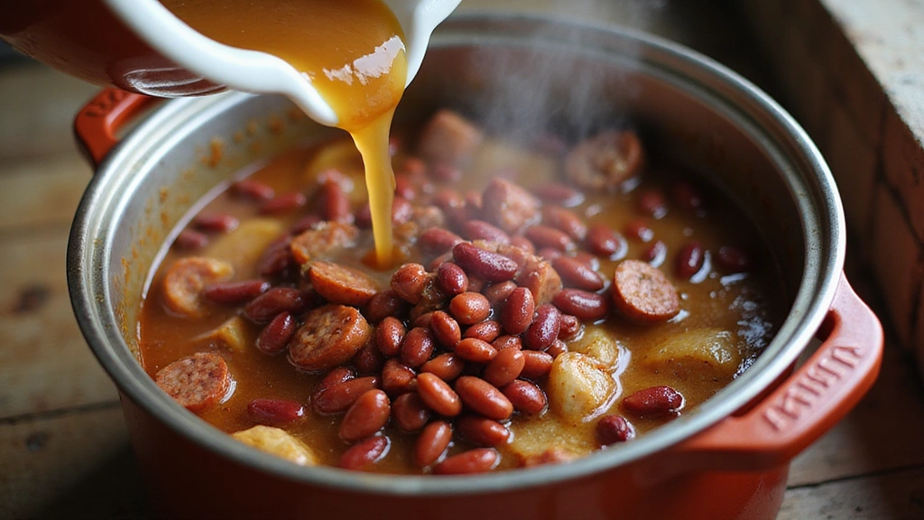 Red Beans & Rice - New Orleans Classic - Step 5: Incorporate the Beans and Broth