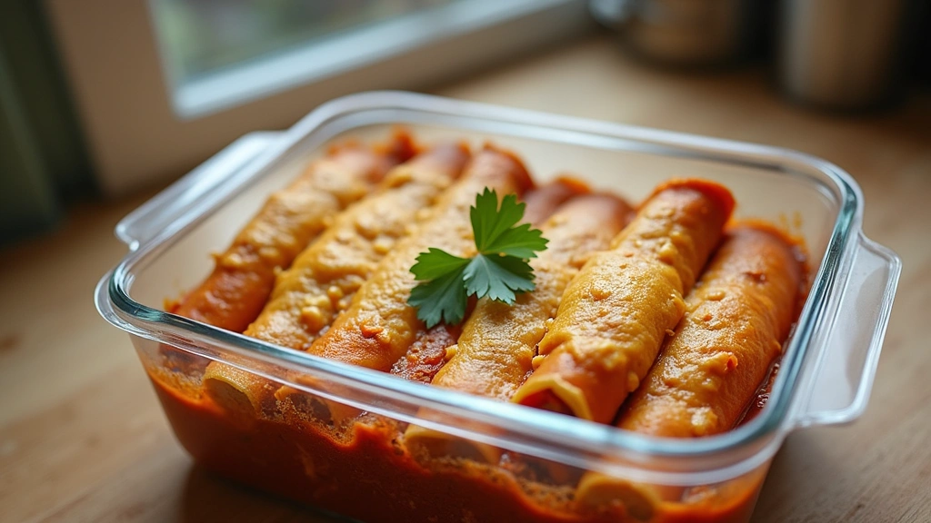 Sour Cream Chicken Enchiladas - Creamy Tex-Mex Favorite - Step 8: Store Leftovers