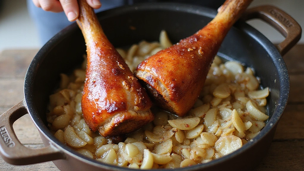 Southern Collard Greens - Smoky, Tender & Flavorful - Step 3: Add Smoked Ham Hocks