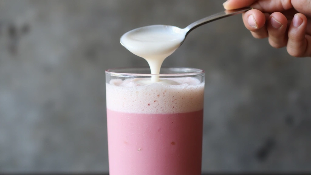 Starbucks Pink Drink Copycat - Refreshing & Pretty - Step 5: Pour and Layer Coconut Milk