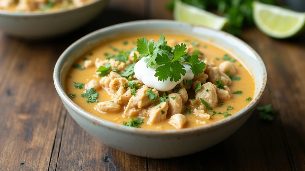 White Chicken Chili Recipe - Creamy, Hearty & Flavorful - Step 8: Serve and Garnish