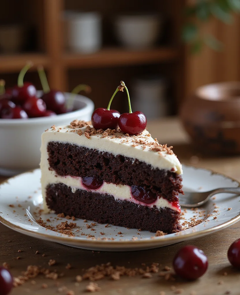 Classic Black Forest Cake Recipe – Chocolate, Cherries & Cream - Step 4: Bake the Cake 1