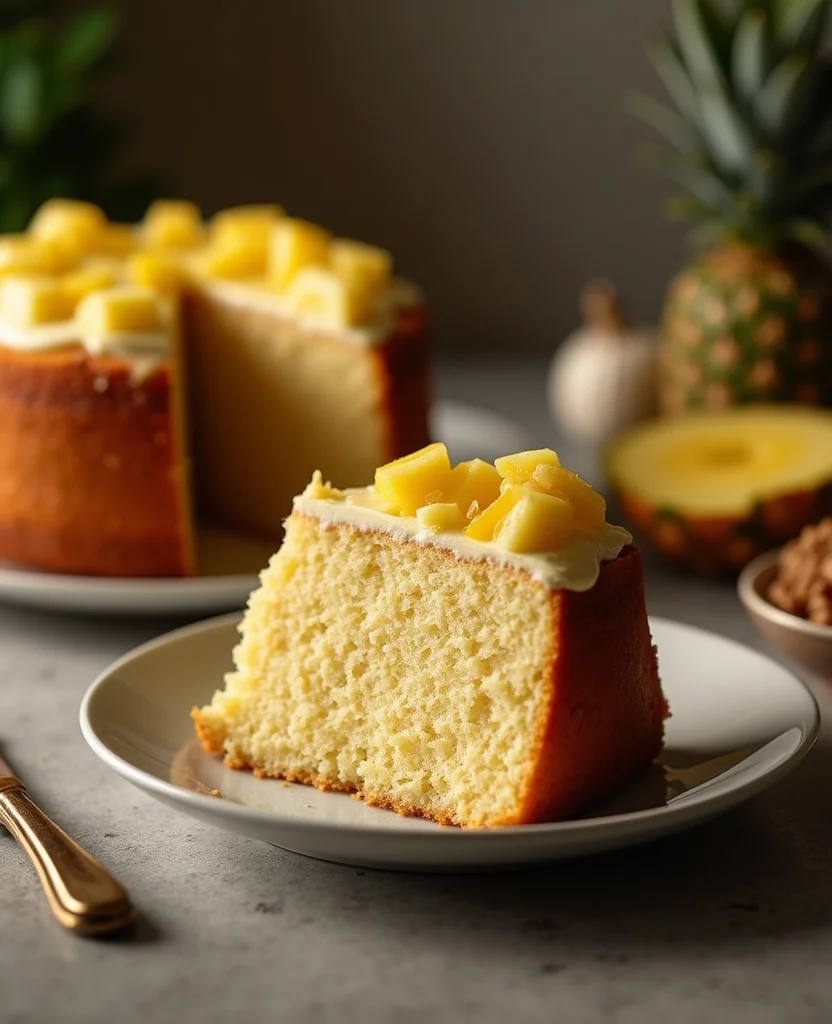 Elvis Presley Cake Recipe – Moist Banana Pineapple Dessert - Step 5: Add Eggs and Vanilla 1