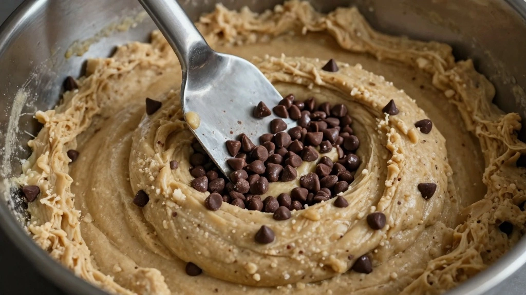 Soft & Chewy Chocolate Chip Cookie Recipe – Bakery Style - Step 5: Fold in Chocolate Chips 1