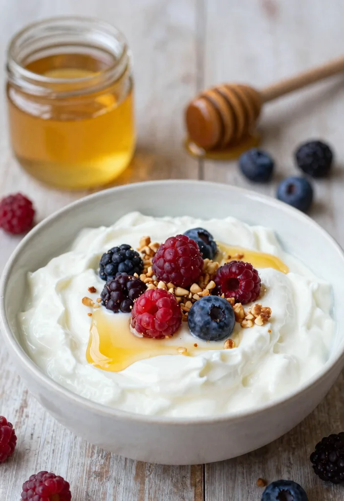 16 Easy Mediterranean Diet Snacks for Busy Professionals - 1. Greek Yogurt and Honey 1
