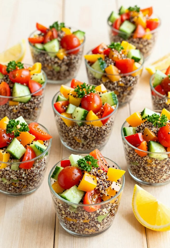 16 Easy Mediterranean Diet Snacks for Busy Professionals - 10. Quinoa Salad Cups 1