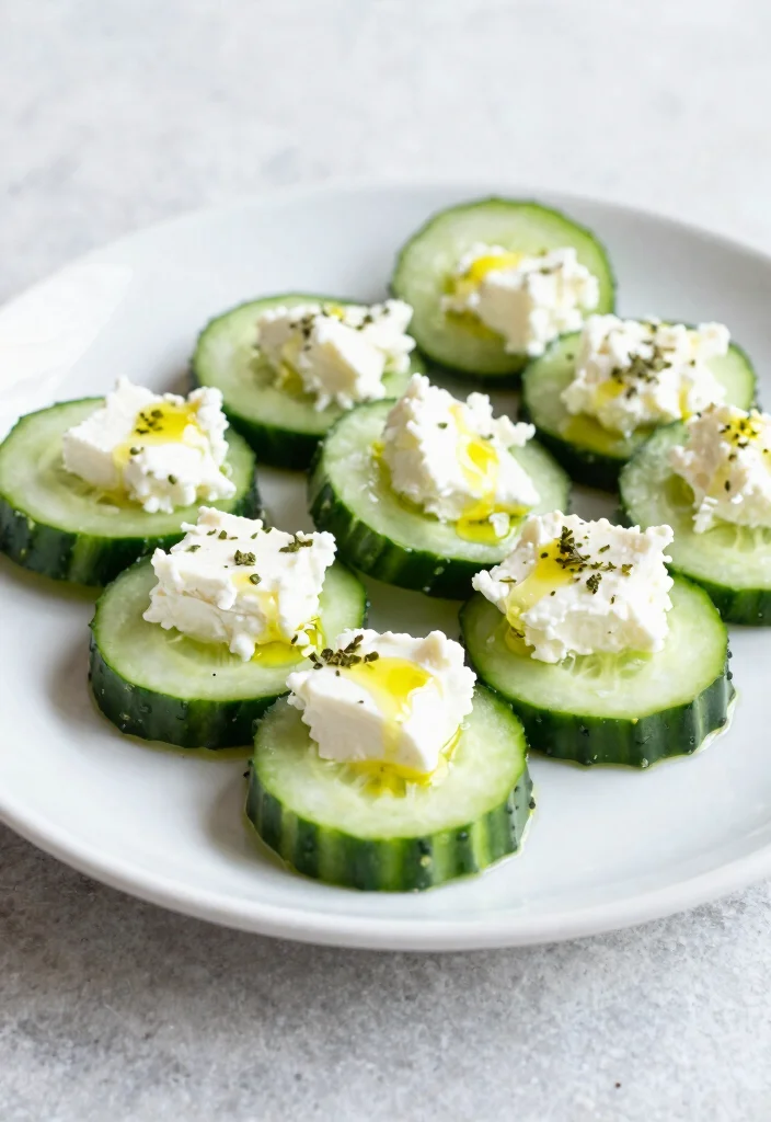 16 Easy Mediterranean Diet Snacks for Busy Professionals - 11. Cucumber and Feta Bites 1