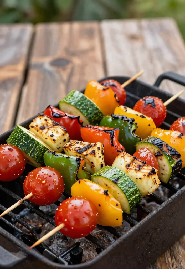 16 Easy Mediterranean Diet Snacks for Busy Professionals - 16. Grilled Vegetable Skewers 1