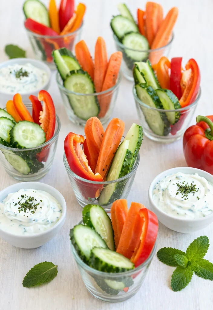 16 Easy Mediterranean Diet Snacks for Busy Professionals - 2. Mediterranean Veggie Cups 1