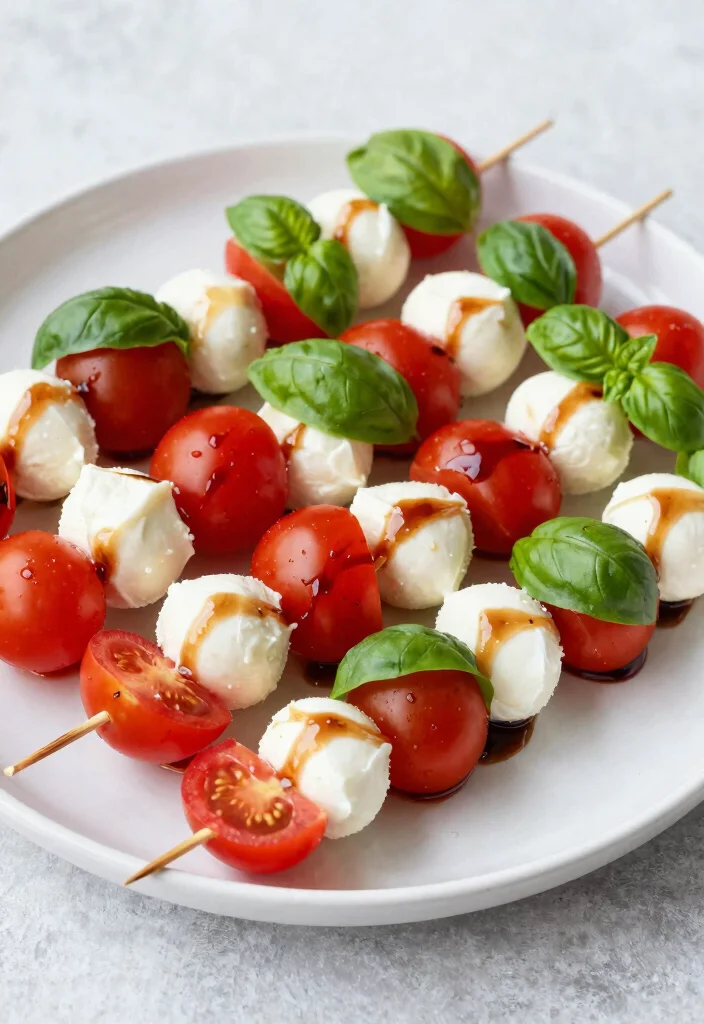 16 Easy Mediterranean Diet Snacks for Busy Professionals - 4. Caprese Salad Skewers 1