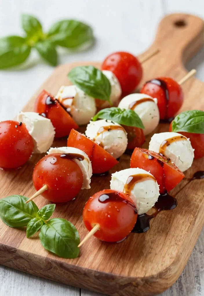 16 Gluten-Free Low-Carb Mediterranean Diet Recipes - 11. Caprese Salad Skewers 1