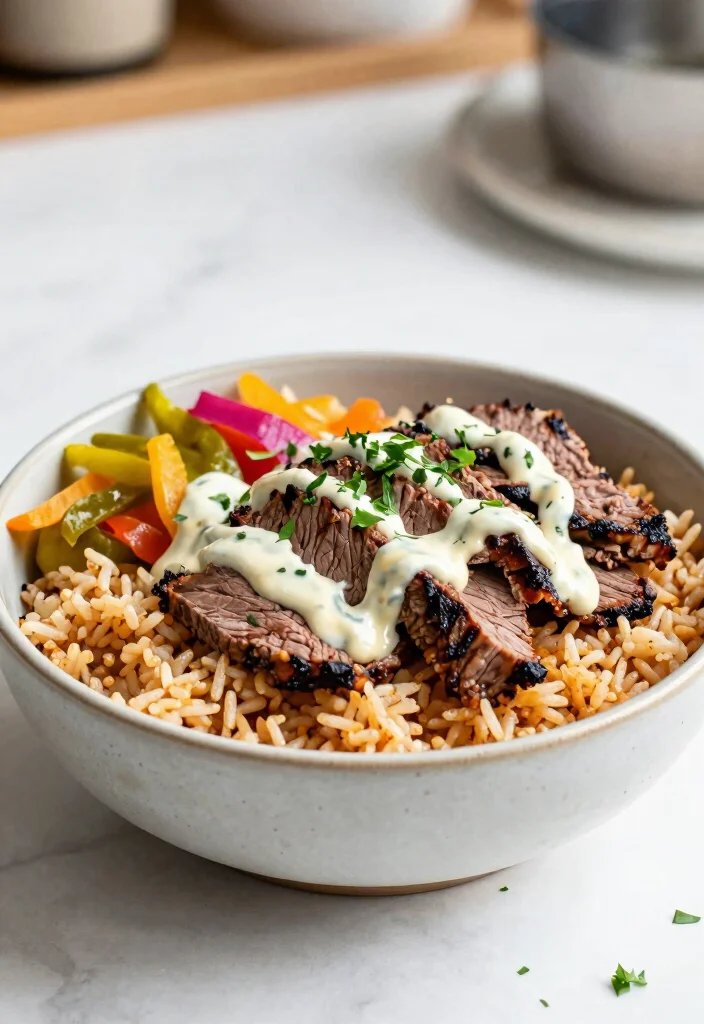 16 Mediterranean Beef Bowl Recipes High in Protein - 5. Beef Shawarma Bowl 1