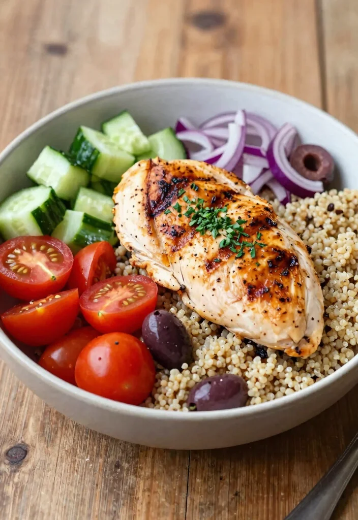 16 Mediterranean Chicken Bowl Recipes for Lunch or Dinner - 2. Mediterranean Chicken and Quinoa Bowl 1
