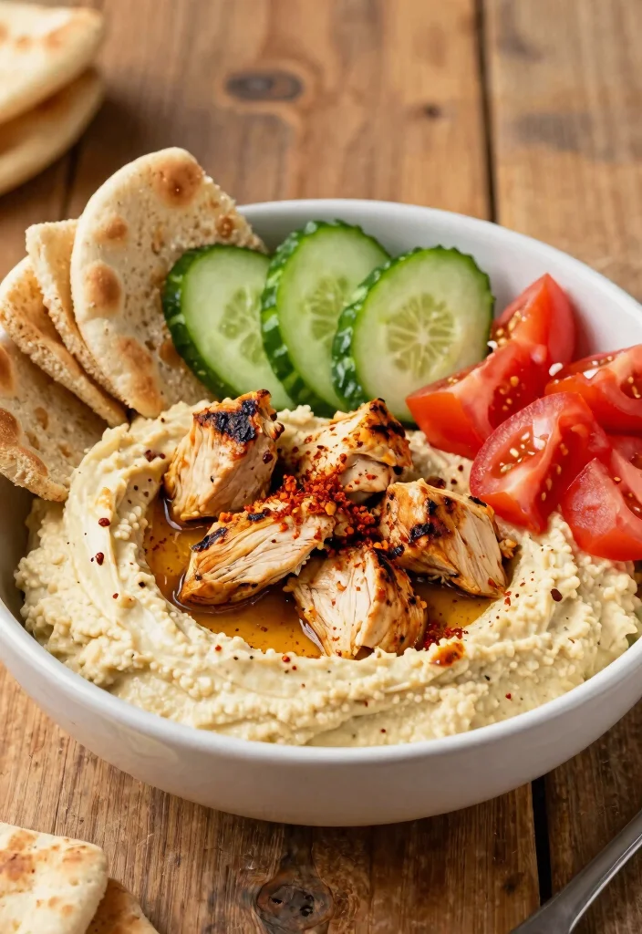 16 Mediterranean Chicken Bowl Recipes for Lunch or Dinner - 6. Mediterranean Chicken and Hummus Bowl 1