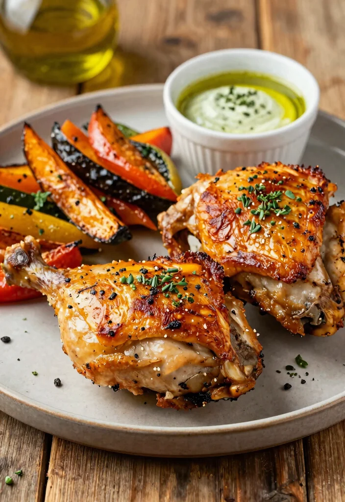 16 Mediterranean Chicken Thigh Recipes Juicy and Easy - 11. Olive Oil and Herb Roasted Chicken Thighs 1