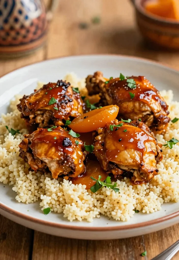 16 Mediterranean Chicken Thigh Recipes Juicy and Easy - 14. Moroccan Chicken Thighs with Apricot Glaze 1