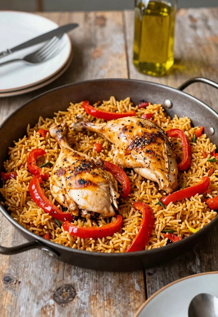 16 Mediterranean Chicken Thigh Recipes Juicy and Easy - 6. One-Pan Mediterranean Chicken and Rice 1