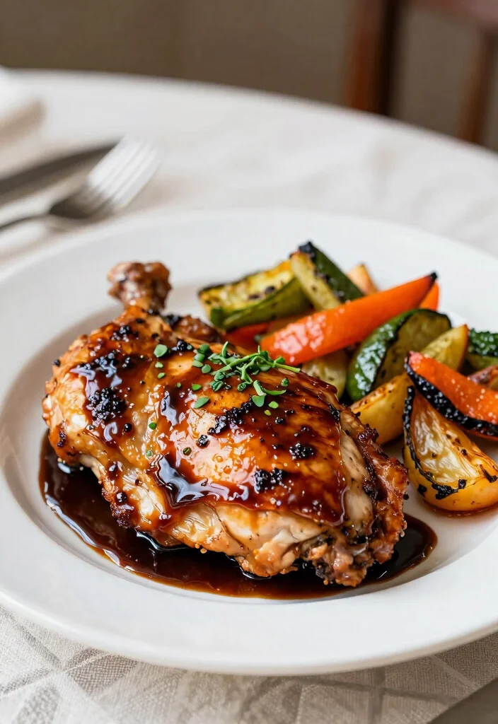 16 Mediterranean Chicken Thigh Recipes Juicy and Easy - 7. Balsamic Glazed Chicken Thighs 1